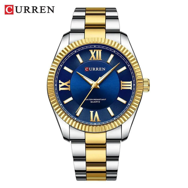 Men's Stainless Steel Quartz Watch - Luminous, Waterproof, Fashion & Casual Style - Q-Happiness LTD