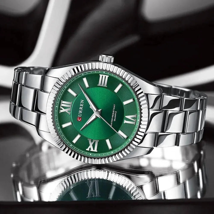 Men's Stainless Steel Quartz Watch - Luminous, Waterproof, Fashion & Casual Style - Q-Happiness LTD