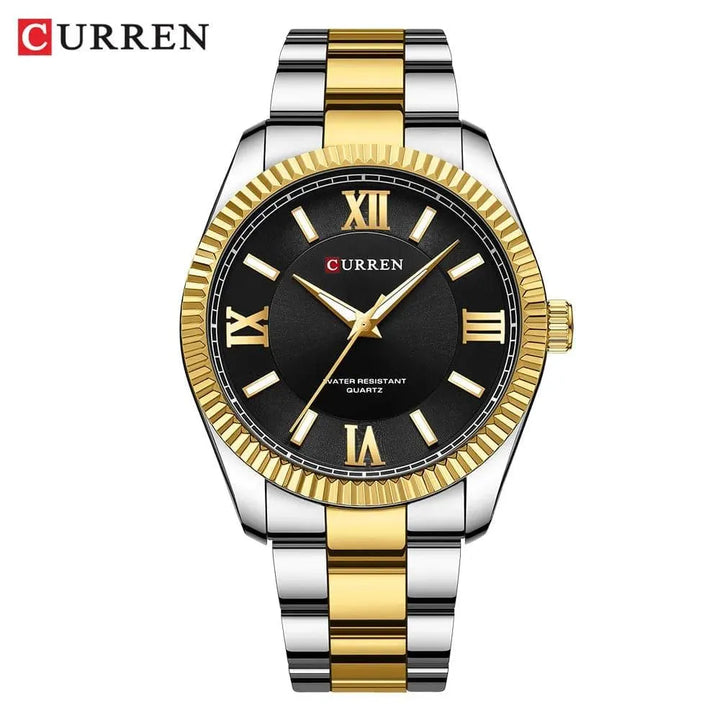 Men's Stainless Steel Quartz Watch - Luminous, Waterproof, Fashion & Casual Style - Q-Happiness LTD