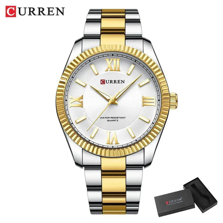 Men's Stainless Steel Quartz Watch - Luminous, Waterproof, Fashion & Casual Style - Q-Happiness LTD