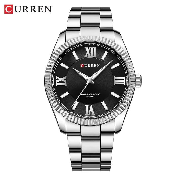 Men's Stainless Steel Quartz Watch - Luminous, Waterproof, Fashion & Casual Style - Q-Happiness LTD