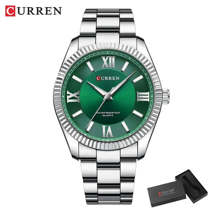 Men's Stainless Steel Quartz Watch - Luminous, Waterproof, Fashion & Casual Style - Q-Happiness LTD
