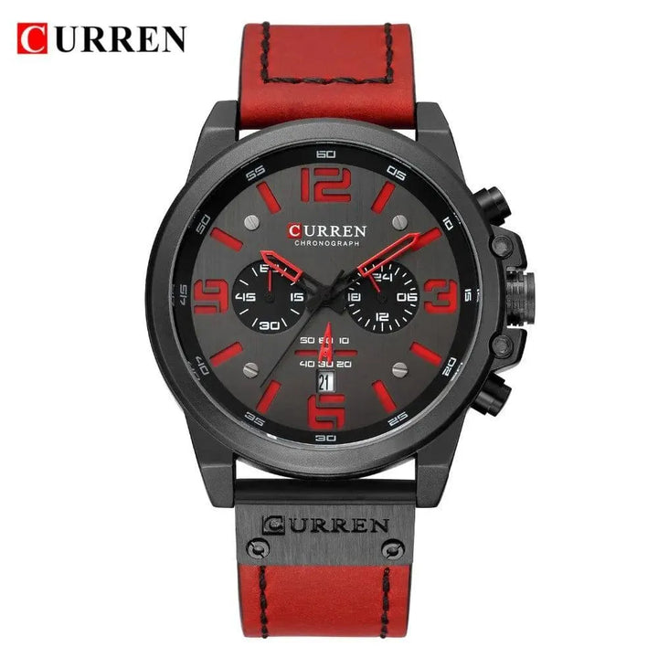 CURREN Men's Top Brand Luxury Fashion Leather Quartz Watch - Date Business Sport Male Wristwatch, Model 8314 - Q-Happiness LTD