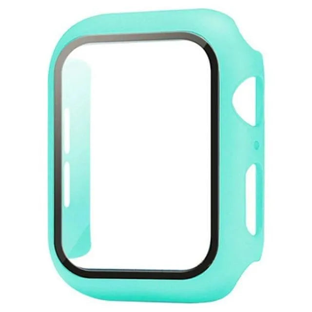 Glass+Cover For Apple Watch case Ultra 9 8 7 6 SE 5 Accessorie Screen Protector iWatch series 44mm 40mm 41mm 45mm 49mm 42mm 38mm - Q-Happiness LTD