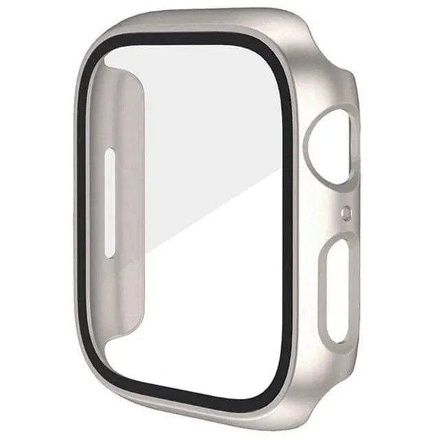 Glass+Cover For Apple Watch case Ultra 9 8 7 6 SE 5 Accessorie Screen Protector iWatch series 44mm 40mm 41mm 45mm 49mm 42mm 38mm - Q-Happiness LTD