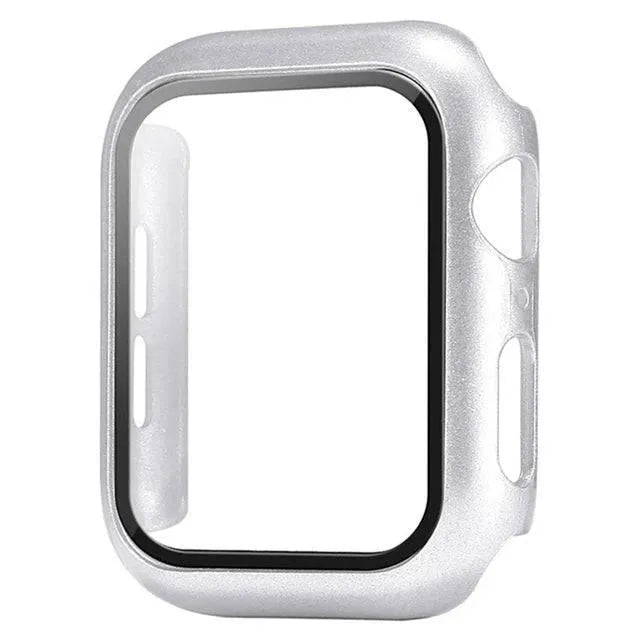 Glass+Cover For Apple Watch case Ultra 9 8 7 6 SE 5 Accessorie Screen Protector iWatch series 44mm 40mm 41mm 45mm 49mm 42mm 38mm - Q-Happiness LTD