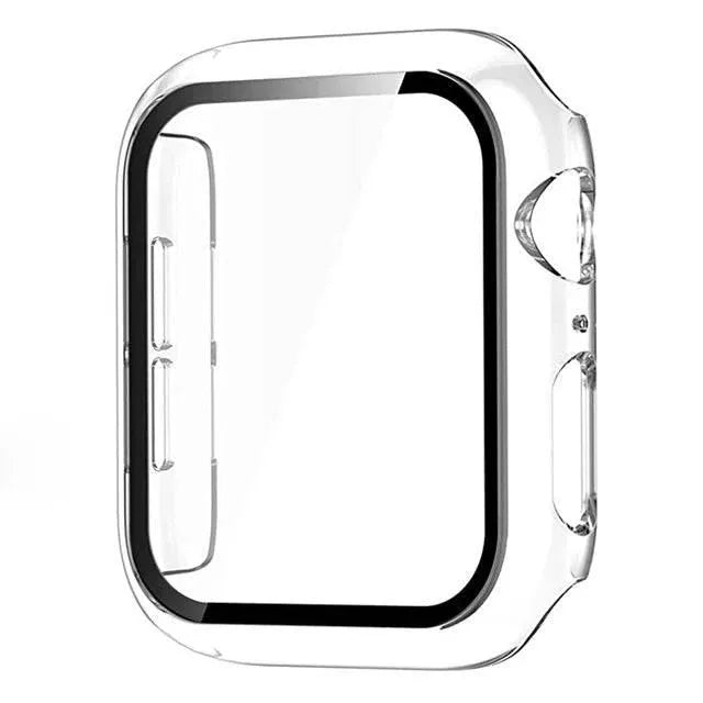 Glass+Cover For Apple Watch case Ultra 9 8 7 6 SE 5 Accessorie Screen Protector iWatch series 44mm 40mm 41mm 45mm 49mm 42mm 38mm - Q-Happiness LTD