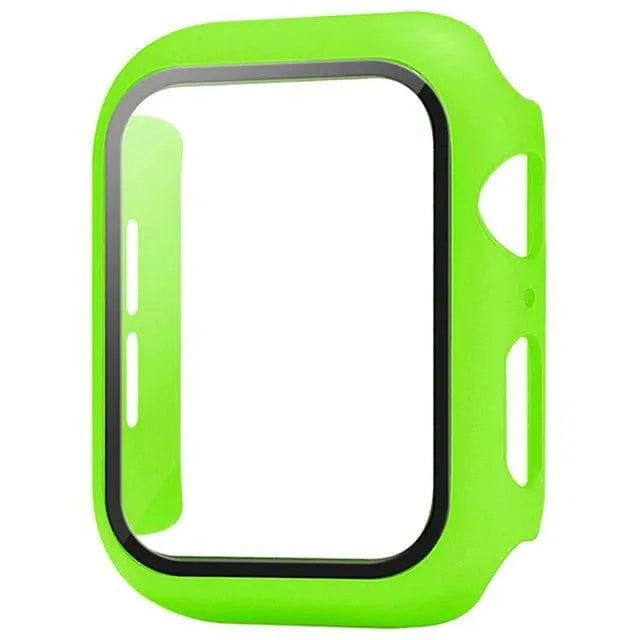 Glass+Cover For Apple Watch case Ultra 9 8 7 6 SE 5 Accessorie Screen Protector iWatch series 44mm 40mm 41mm 45mm 49mm 42mm 38mm - Q-Happiness LTD