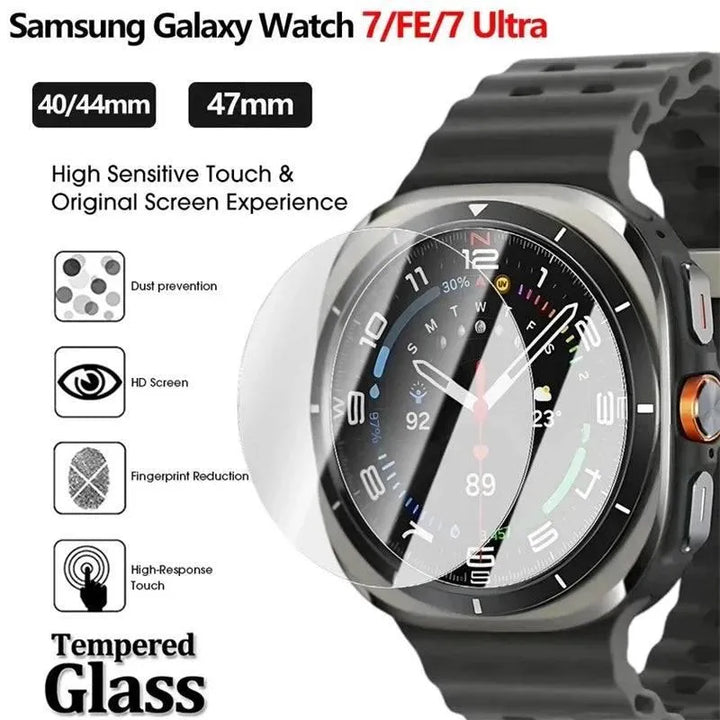 Glass Protective Film For Samsung Galaxy Watch 7 Ultra 6 5 4 Screen Protector Samsung series 40mm 44mm 45mm 46mm 47mm 42mm 43mm - Q-Happiness LTD