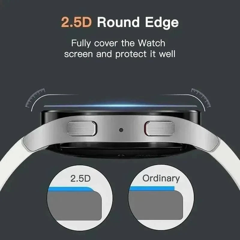 Glass Protective Film For Samsung Galaxy Watch 7 Ultra 6 5 4 Screen Protector Samsung series 40mm 44mm 45mm 46mm 47mm 42mm 43mm - Q-Happiness LTD