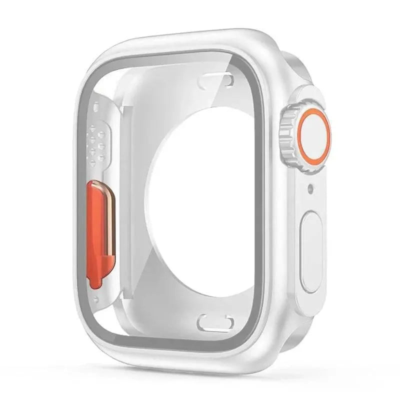 Screen Protector Cover for Apple Watch 45mm 44mm 40mm 41mm Hard PC Front Rear Bumper Case iwatch 9 8 7 SE 6 5 4 Change To Ultra - Q-Happiness LTD