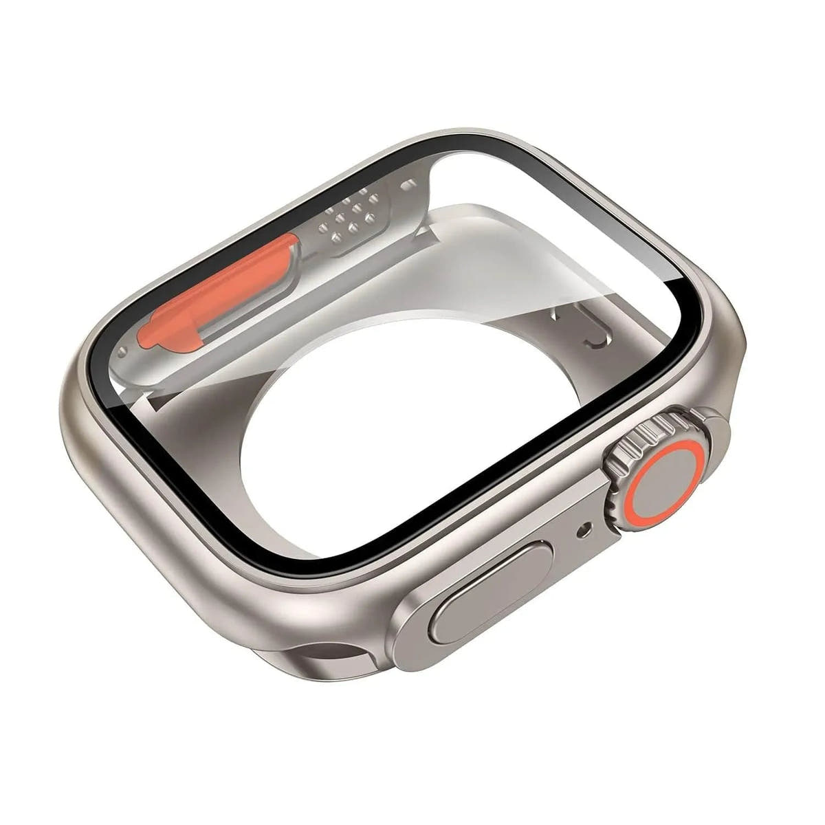 Screen Protector Cover for Apple Watch 45mm 44mm 40mm 41mm Hard PC Front Rear Bumper Case iwatch 9 8 7 SE 6 5 4 Change To Ultra - Q-Happiness LTD