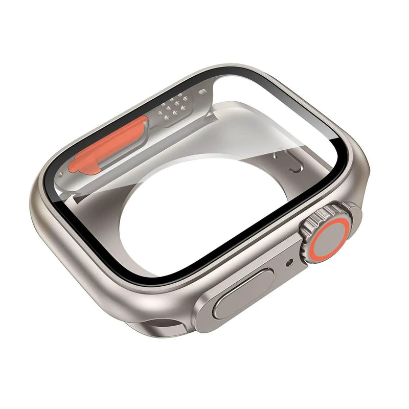 Screen Protector Cover for Apple Watch 45mm 44mm 40mm 41mm Hard PC Front Rear Bumper Case iwatch 9 8 7 SE 6 5 4 Change To Ultra - Q-Happiness LTD