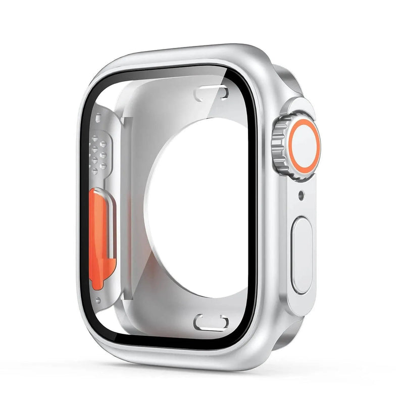 Screen Protector Cover for Apple Watch 45mm 44mm 40mm 41mm Hard PC Front Rear Bumper Case iwatch 9 8 7 SE 6 5 4 Change To Ultra - Q-Happiness LTD