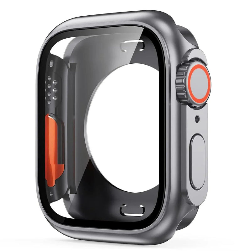 Screen Protector Cover for Apple Watch 45mm 44mm 40mm 41mm Hard PC Front Rear Bumper Case iwatch 9 8 7 SE 6 5 4 Change To Ultra - Q-Happiness LTD