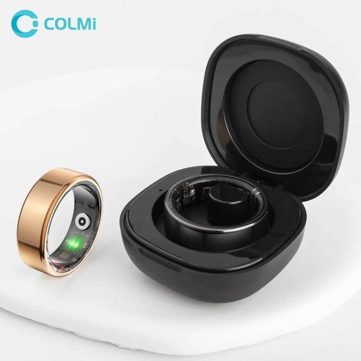 COLMI R02 Smart Ring with Charging Case for Men Women, Battery Life, 39 Days, Health Monitor, 5ATM Waterproof - Q-Happiness LTD