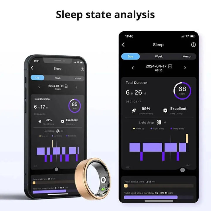 COLMI R03 Smart Ring Men Women, Battery Life 39 Days, Health Monitor, IP68 & 5ATM Waterproof, Multi-sport Mode - Q-Happiness LTD