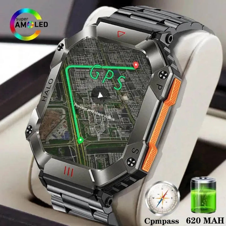 Smart Watch for Android & iOS - Fitness Tracker, IP68 Waterproof, Military-Grade Health Monitor, AI Voice, Bluetooth Call - Q-Happiness LTD