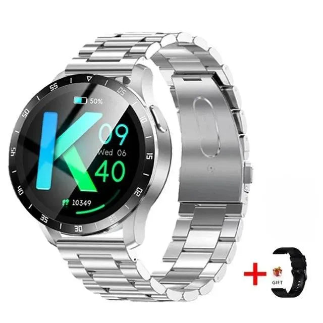 Smart Watch with TWS Bluetooth Headsets, Health Monitoring, Fitness Tracker, and AMOLED Display - Waterproof and Compatible with Android & iOS - Q-Happiness LTD