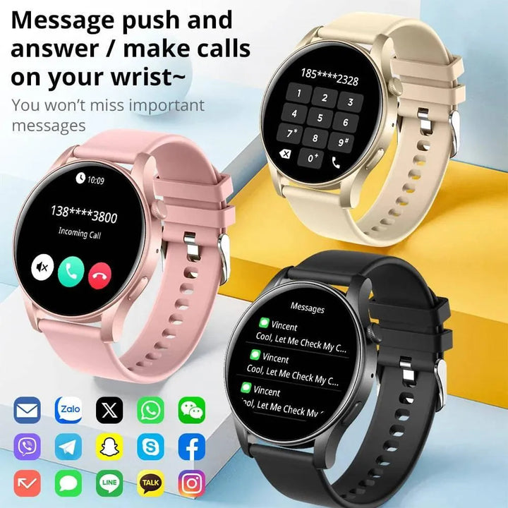 COLMI V73 Smartwatch AMOLED Display Bluetooth Calls Health Fitness Tracking Smart Watch for Men Women - Q-Happiness LTD