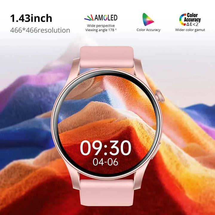 COLMI V73 Smartwatch AMOLED Display Bluetooth Calls Health Fitness Tracking Smart Watch for Men Women - Q-Happiness LTD