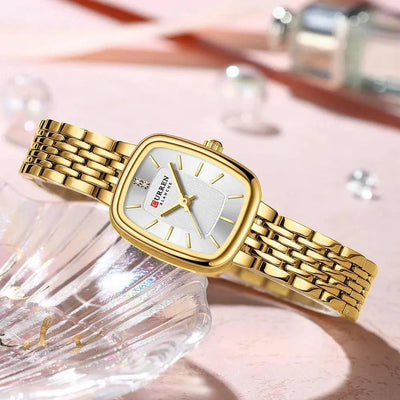 Rectangle Ultrathin Nordic Bauhaus Simple Design Japan Quartz Lady Fashion Stainless Steel Watch for Women, Model 9093 - Q-Happiness LTD