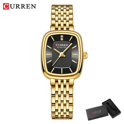 Rectangle Ultrathin Nordic Bauhaus Simple Design Japan Quartz Lady Fashion Stainless Steel Watch for Women, Model 9093 - Q-Happiness LTD