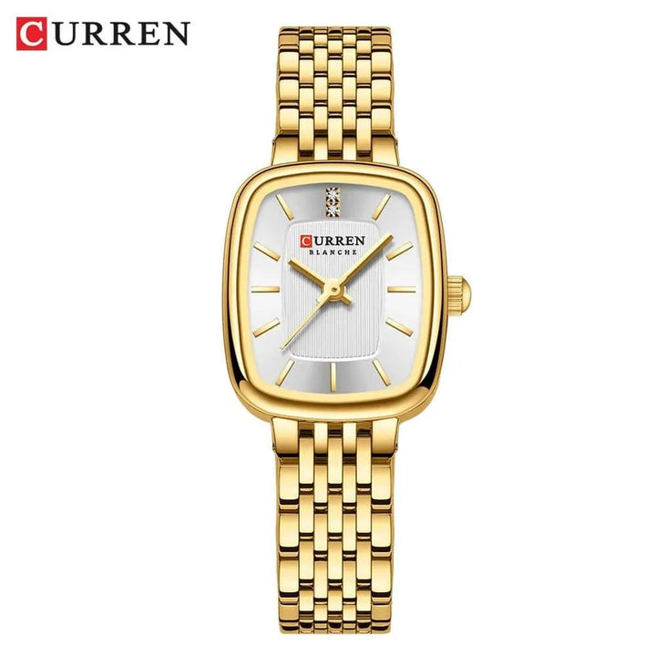 Rectangle Ultrathin Nordic Bauhaus Simple Design Japan Quartz Lady Fashion Stainless Steel Watch for Women, Model 9093 - Q-Happiness LTD