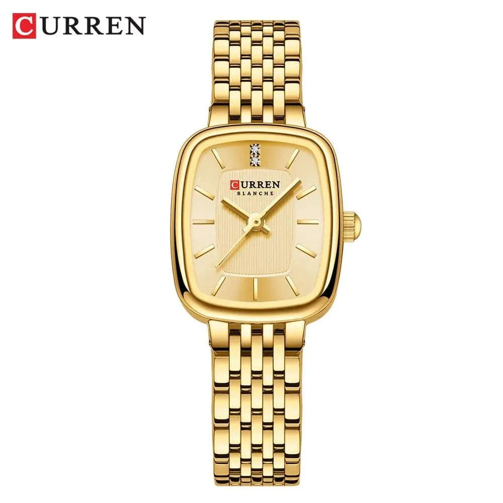 Rectangle Ultrathin Nordic Bauhaus Simple Design Japan Quartz Lady Fashion Stainless Steel Watch for Women, Model 9093 - Q-Happiness LTD