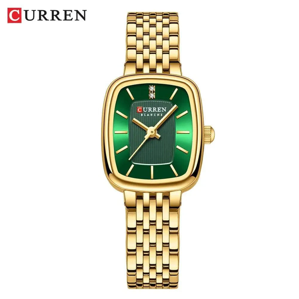 Rectangle Ultrathin Nordic Bauhaus Simple Design Japan Quartz Lady Fashion Stainless Steel Watch for Women, Model 9093 - Q-Happiness LTD