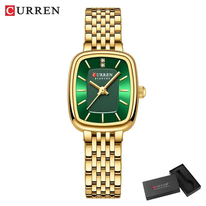 Rectangle Ultrathin Nordic Bauhaus Simple Design Japan Quartz Lady Fashion Stainless Steel Watch for Women, Model 9093 - Q-Happiness LTD