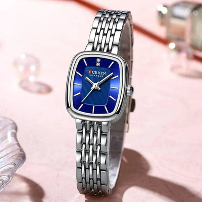 Rectangle Ultrathin Nordic Bauhaus Simple Design Japan Quartz Lady Fashion Stainless Steel Watch for Women, Model 9093 - Q-Happiness LTD