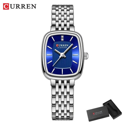 Rectangle Ultrathin Nordic Bauhaus Simple Design Japan Quartz Lady Fashion Stainless Steel Watch for Women, Model 9093 - Q-Happiness LTD