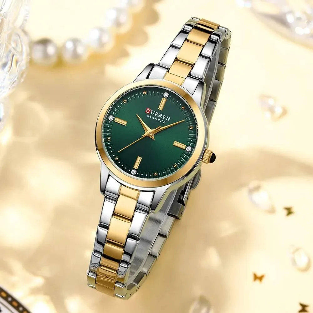 Original Quartz Watch for Women - Fashion Elegant Stainless Steel Waterproof Wristwatch, Model 9094L - Q-Happiness LTD