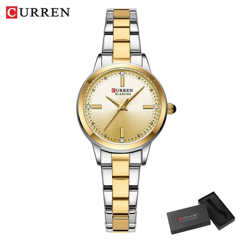 Original Quartz Watch for Women - Fashion Elegant Stainless Steel Waterproof Wristwatch, Model 9094L - Q-Happiness LTD