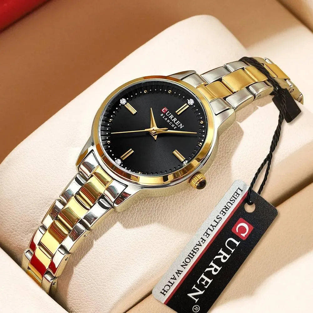 Original Quartz Watch for Women - Fashion Elegant Stainless Steel Waterproof Wristwatch, Model 9094L - Q-Happiness LTD