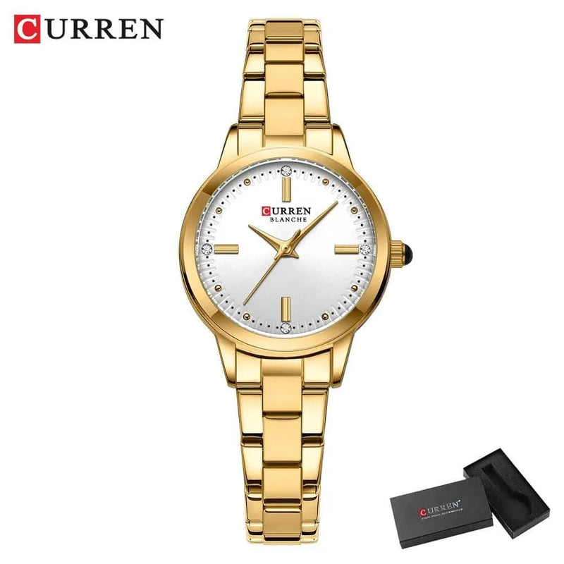 Original Quartz Watch for Women - Fashion Elegant Stainless Steel Waterproof Wristwatch, Model 9094L - Q-Happiness LTD