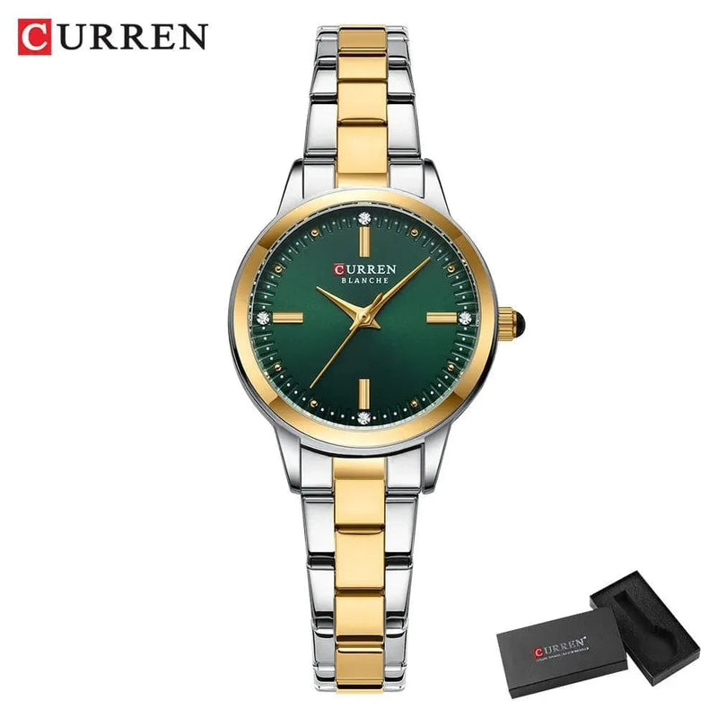 Original Quartz Watch for Women - Fashion Elegant Stainless Steel Waterproof Wristwatch, Model 9094L - Q-Happiness LTD