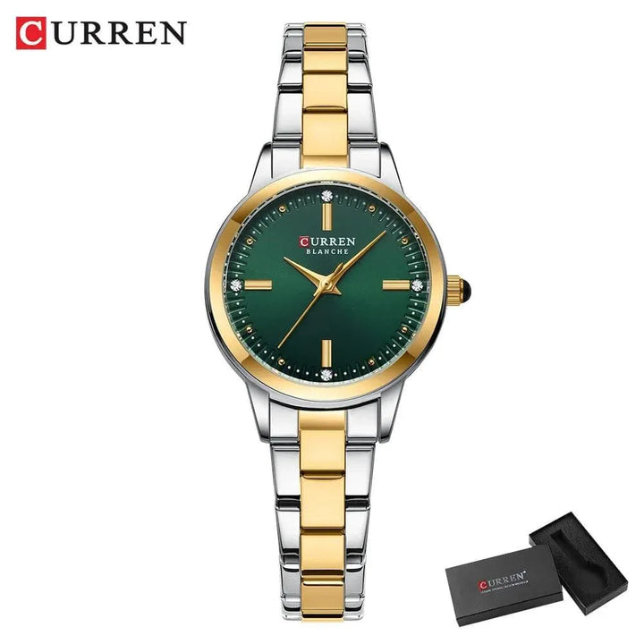 Original Quartz Watch for Women - Fashion Elegant Stainless Steel Waterproof Wristwatch, Model 9094L - Q-Happiness LTD