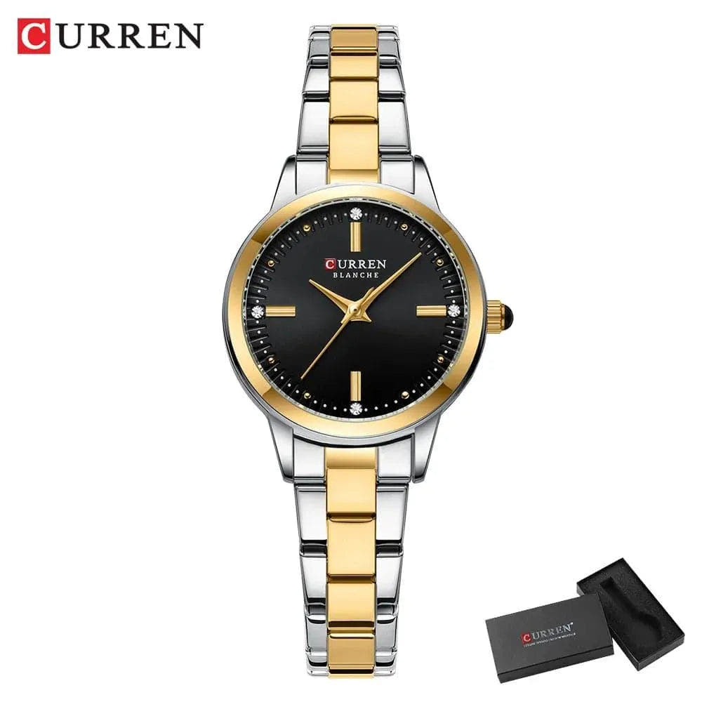 Original Quartz Watch for Women - Fashion Elegant Stainless Steel Waterproof Wristwatch, Model 9094L - Q-Happiness LTD