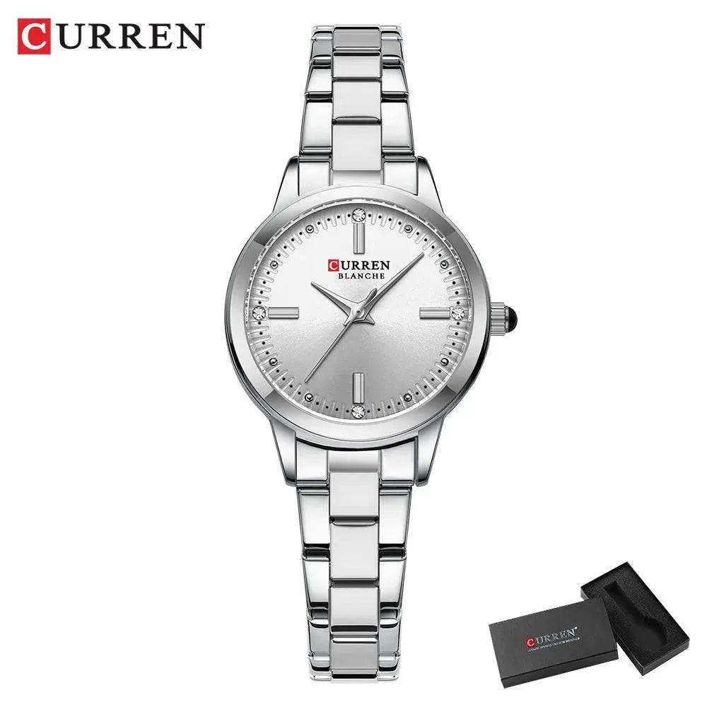 Original Quartz Watch for Women - Fashion Elegant Stainless Steel Waterproof Wristwatch, Model 9094L - Q-Happiness LTD
