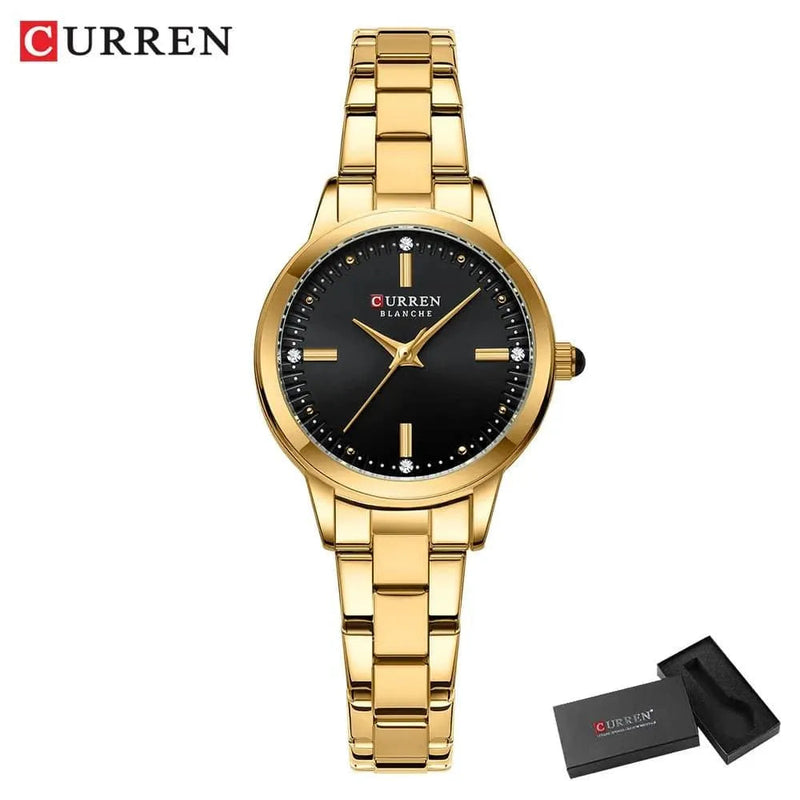 Original Quartz Watch for Women - Fashion Elegant Stainless Steel Waterproof Wristwatch, Model 9094L - Q-Happiness LTD