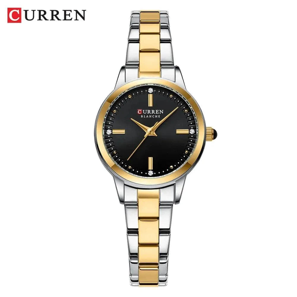 Original Quartz Watch for Women - Fashion Elegant Stainless Steel Waterproof Wristwatch, Model 9094L - Q-Happiness LTD