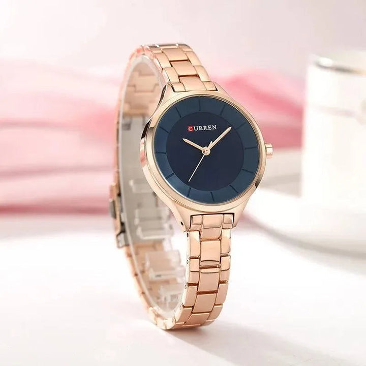 Women Casual Fashion Quartz Wristwatch - Top Luxurious Design, Model 9015 - Q-Happiness LTD