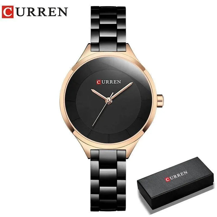 Women Casual Fashion Quartz Wristwatch - Top Luxurious Design, Model 9015 - Q-Happiness LTD