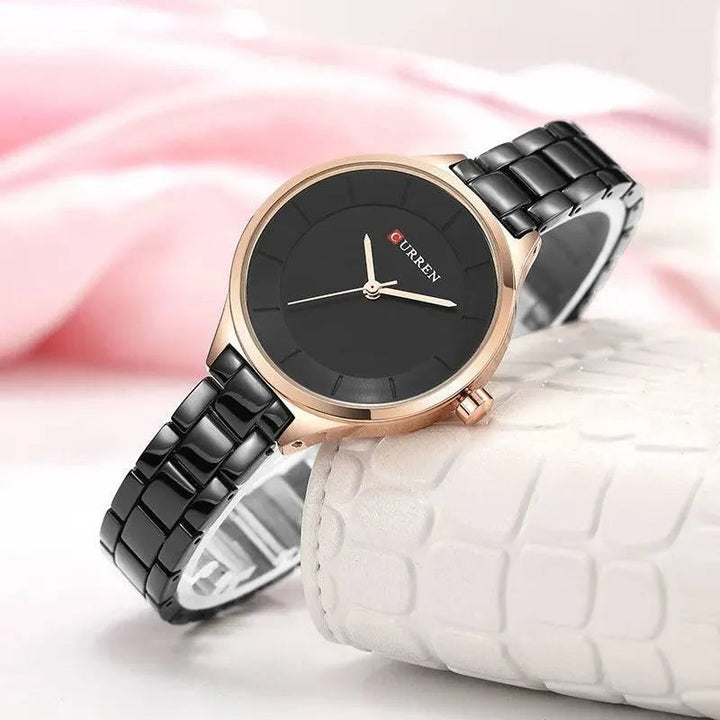 Women Casual Fashion Quartz Wristwatch - Top Luxurious Design, Model 9015 - Q-Happiness LTD