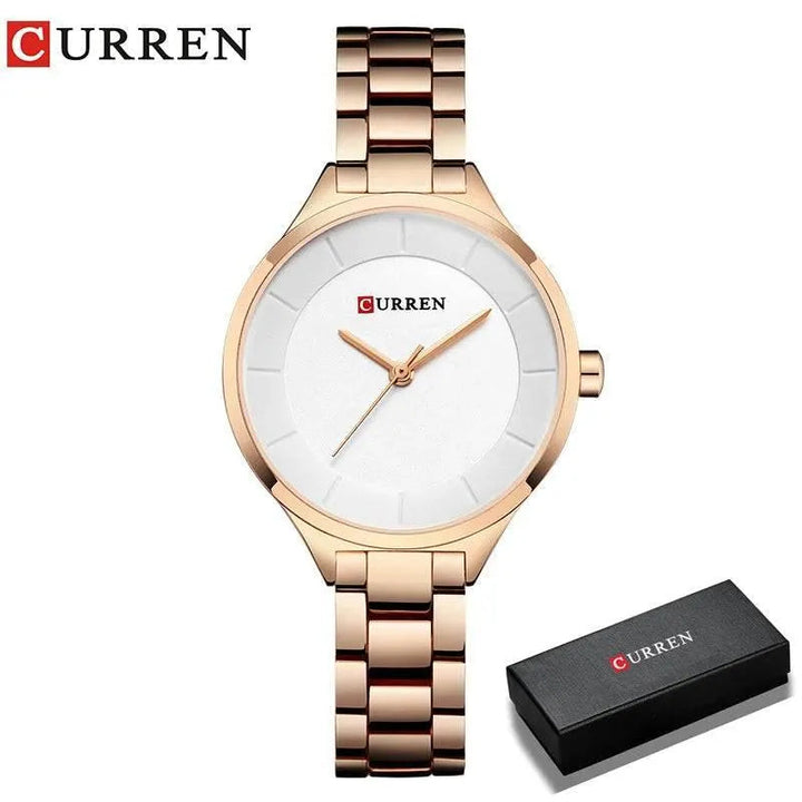 Women Casual Fashion Quartz Wristwatch - Top Luxurious Design, Model 9015 - Q-Happiness LTD