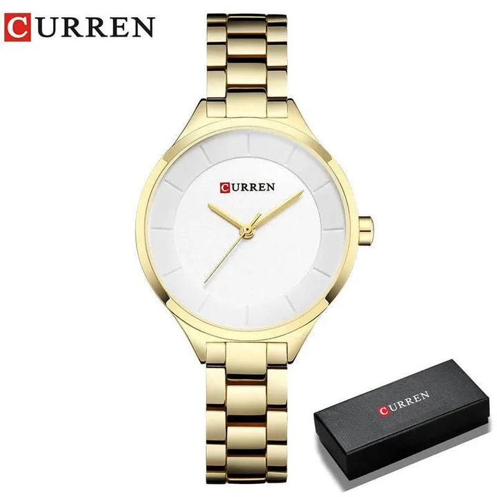 Women Casual Fashion Quartz Wristwatch - Top Luxurious Design, Model 9015 - Q-Happiness LTD