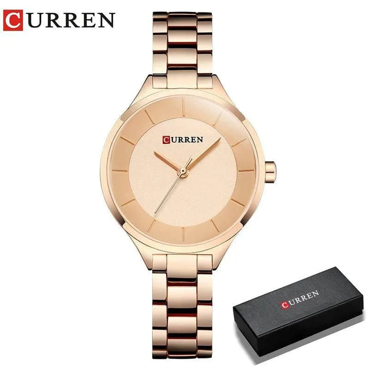 Women Casual Fashion Quartz Wristwatch - Top Luxurious Design, Model 9015 - Q-Happiness LTD